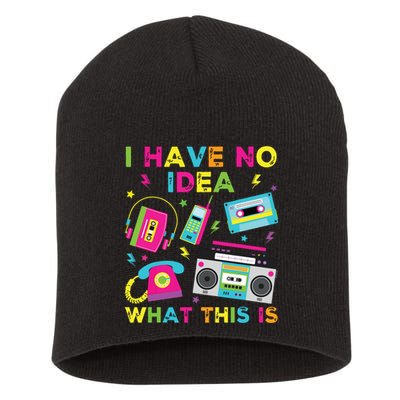 I Have No Idea What This Is 70s 80s 90s Short Acrylic Beanie