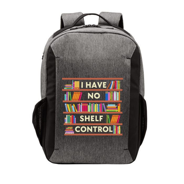 I Have No Shelf Control Funny Library Reading Lovers Vector Backpack
