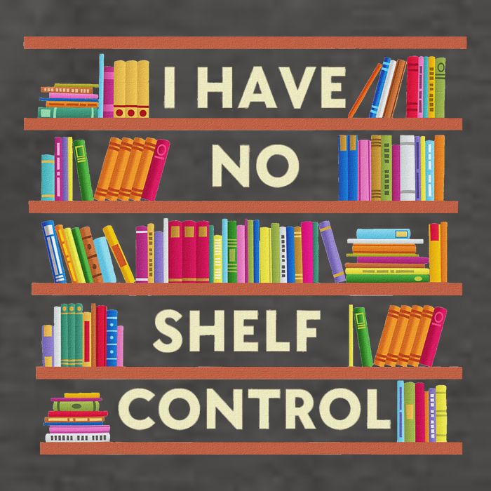 I Have No Shelf Control Funny Library Reading Lovers Vector Backpack