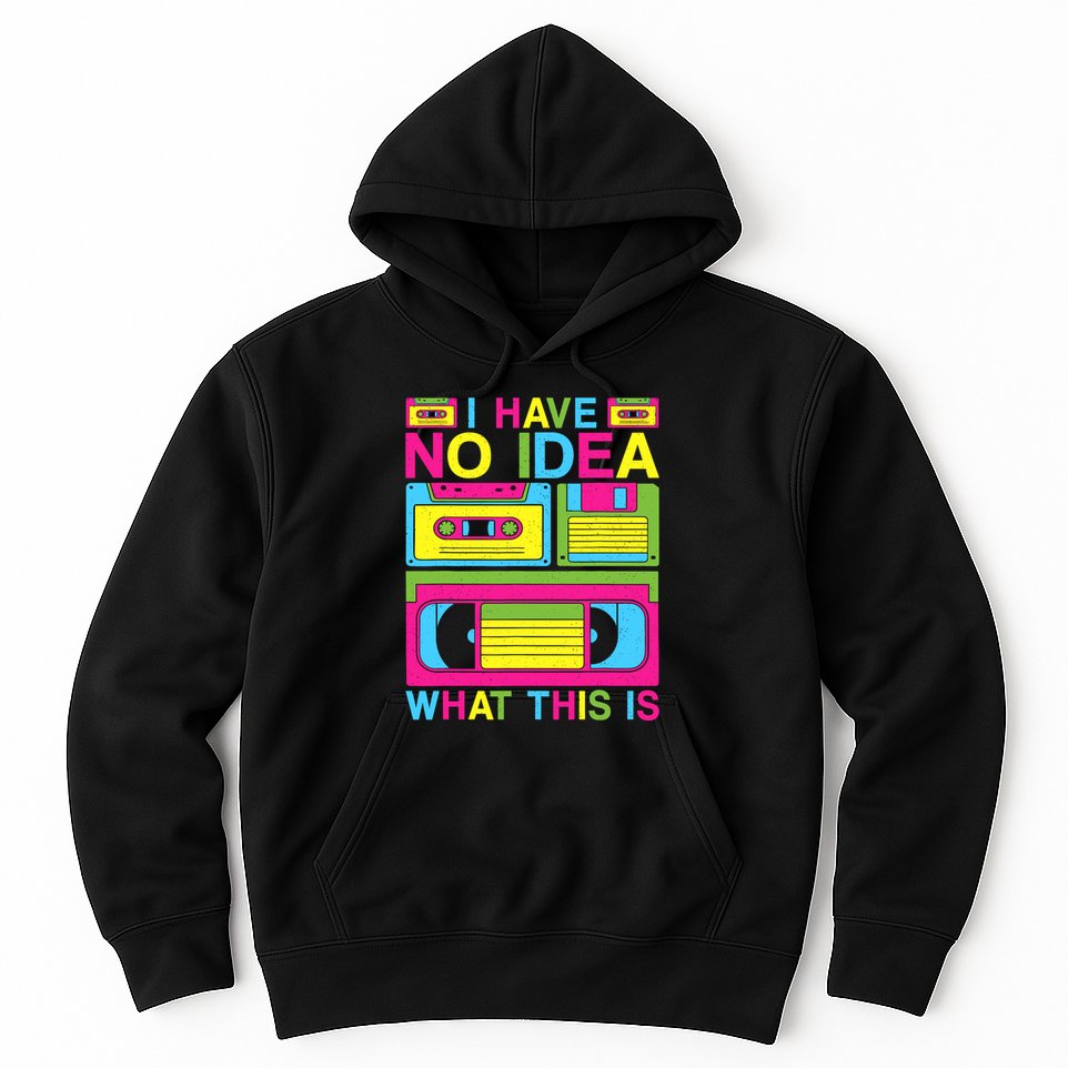I Have No Idea What This Is 80s 90s Outfit Hoodie