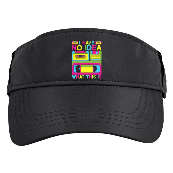 I Have No Idea What This Is 80s 90s Outfit Adult Drive Performance Visor