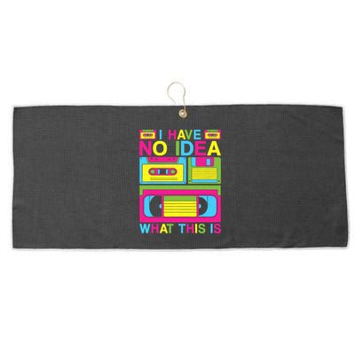I Have No Idea What This Is 80s 90s Outfit Large Microfiber Waffle Golf Towel
