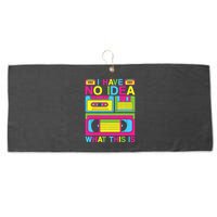 I Have No Idea What This Is 80s 90s Outfit Large Microfiber Waffle Golf Towel