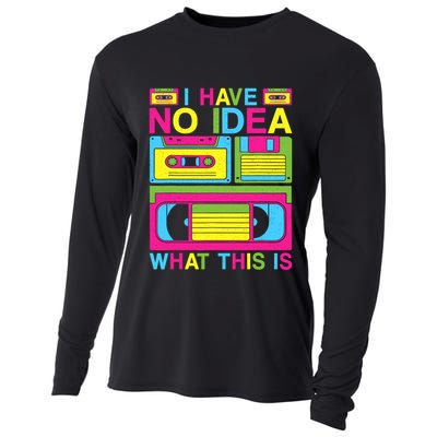 I Have No Idea What This Is 80s 90s Outfit Cooling Performance Long Sleeve Crew
