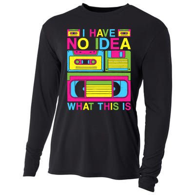 I Have No Idea What This Is 80s 90s Outfit Cooling Performance Long Sleeve Crew