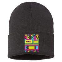 I Have No Idea What This Is 80s 90s Outfit Sustainable Knit Beanie