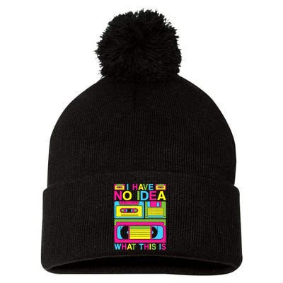I Have No Idea What This Is 80s 90s Outfit Pom Pom 12in Knit Beanie
