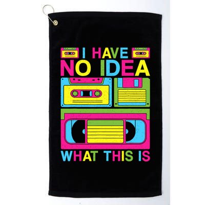 I Have No Idea What This Is 80s 90s Outfit Golf Towel