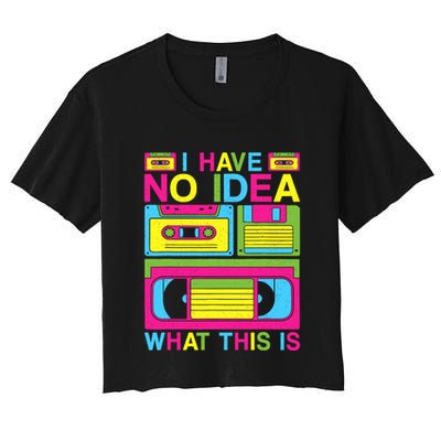 I Have No Idea What This Is 80s 90s Outfit Crop Top