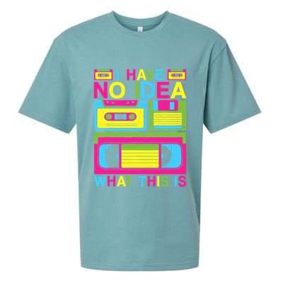 I Have No Idea What This Is 80s 90s Outfit Sueded Cloud Jersey T-Shirt