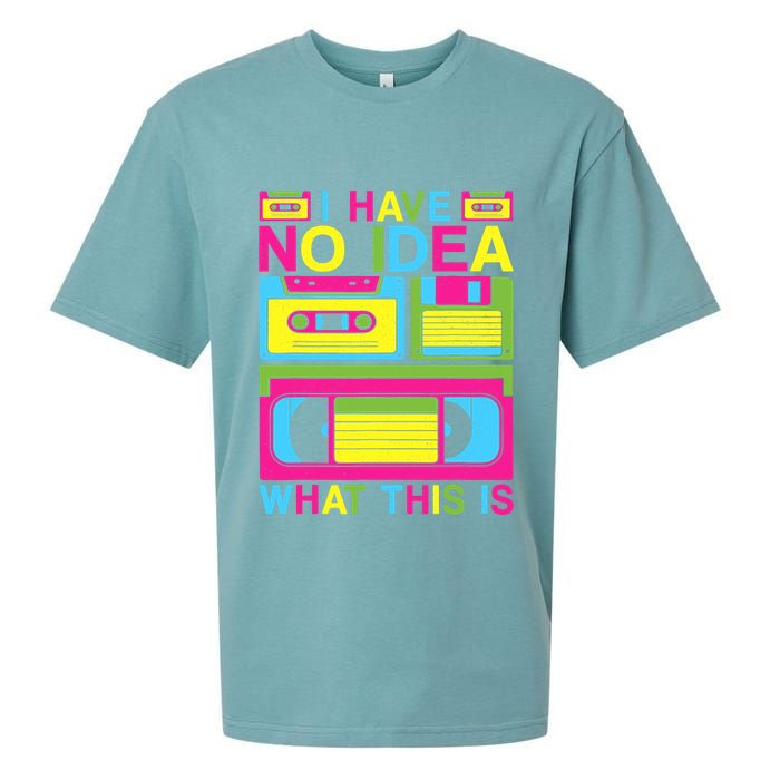 I Have No Idea What This Is 80s 90s Outfit Sueded Cloud Jersey T-Shirt