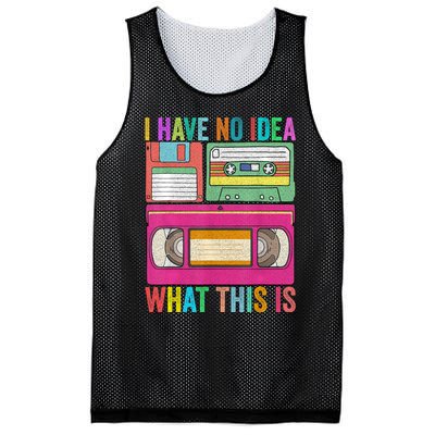 I Have No Idea What This Is 70s 80s 90s Outfit Mesh Reversible Basketball Jersey Tank