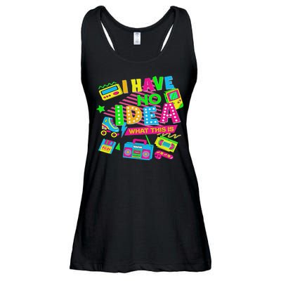 I Have No Idea What This Is Funny Women 70s 80s 90s Ladies Essential Flowy Tank