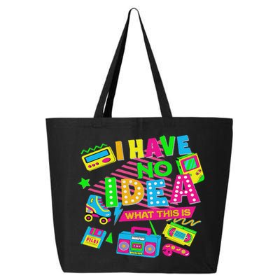 I Have No Idea What This Is Funny Women 70s 80s 90s 25L Jumbo Tote