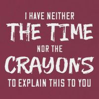 I Have Neither The Time Nor The Crayons To Explain This To 16oz Travel Tumbler