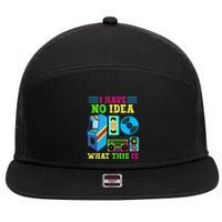 I Have No Idea What This Is 70s 80s 90s Themed Collection 7 Panel Mesh Trucker Snapback Hat
