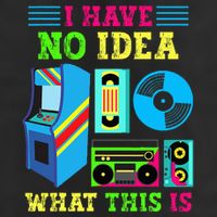 I Have No Idea What This Is 70s 80s 90s Themed Collection 7 Panel Mesh Trucker Snapback Hat