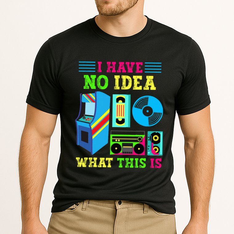 I Have No Idea What This Is 70s 80s 90s Themed Collection Performance Shirt
