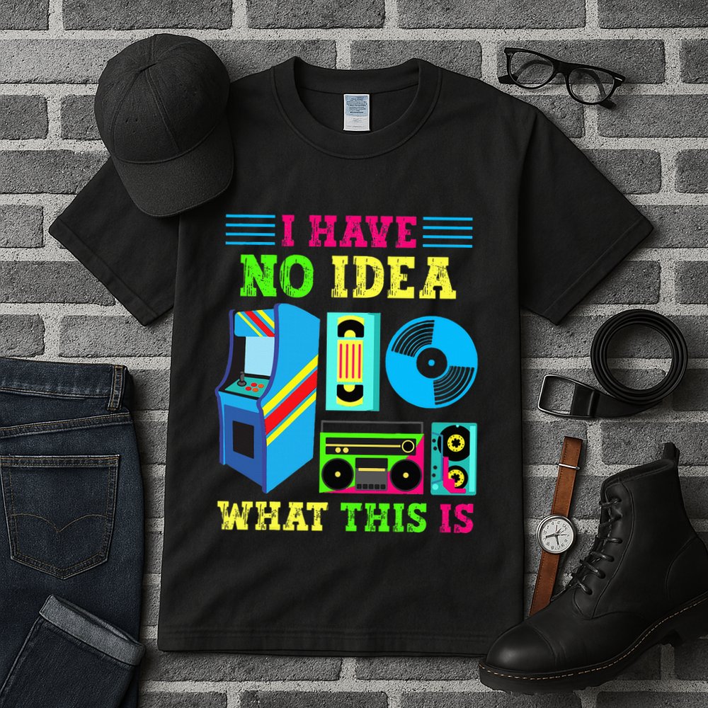 I Have No Idea What This Is 70s 80s 90s Themed Collection Tall T-Shirt
