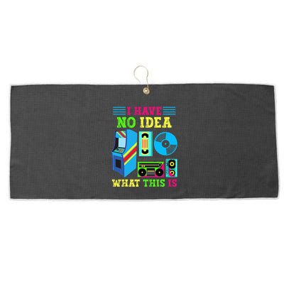 I Have No Idea What This Is 70s 80s 90s Themed Collection Large Microfiber Waffle Golf Towel