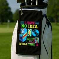 I Have No Idea What This Is 70s 80s 90s Themed Collection Golf Towel