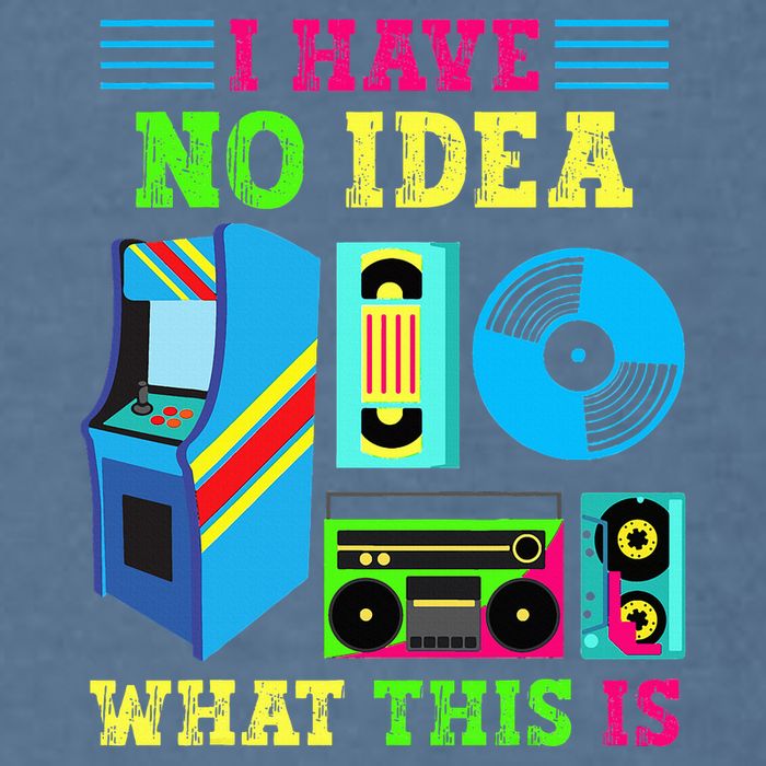 I Have No Idea What This Is 70s 80s 90s Themed Collection Garment-Dyed Sweatshirt