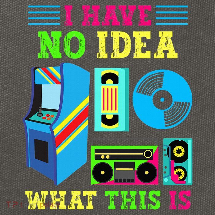 I Have No Idea What This Is 70s 80s 90s Themed Collection Cotton Canvas Backpack