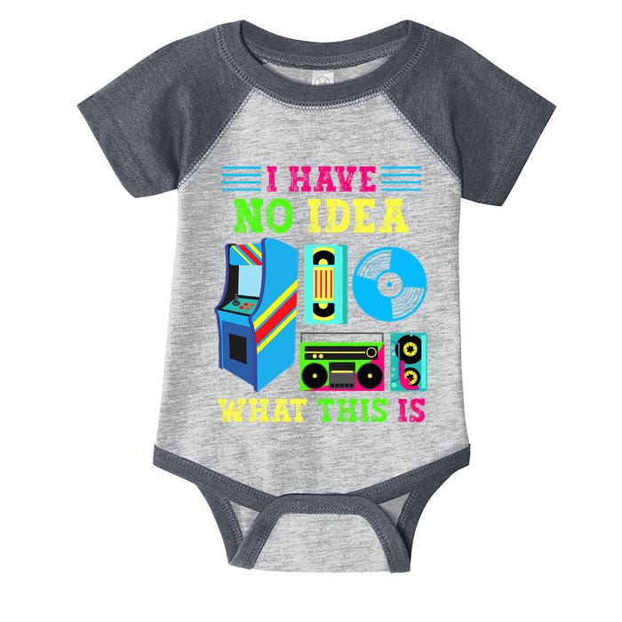 I Have No Idea What This Is 70s 80s 90s Themed Collection Infant Baby Jersey Bodysuit
