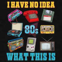 I Have No Idea What This Is 70s 80s 90s Theme Ladies PosiCharge Tri-Blend Wicking Tank