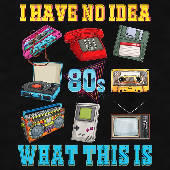 I Have No Idea What This Is 70s 80s 90s Theme Ladies PosiCharge Tri-Blend Wicking Tank