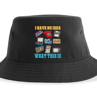 I Have No Idea What This Is 70s 80s 90s Theme Sustainable Bucket Hat