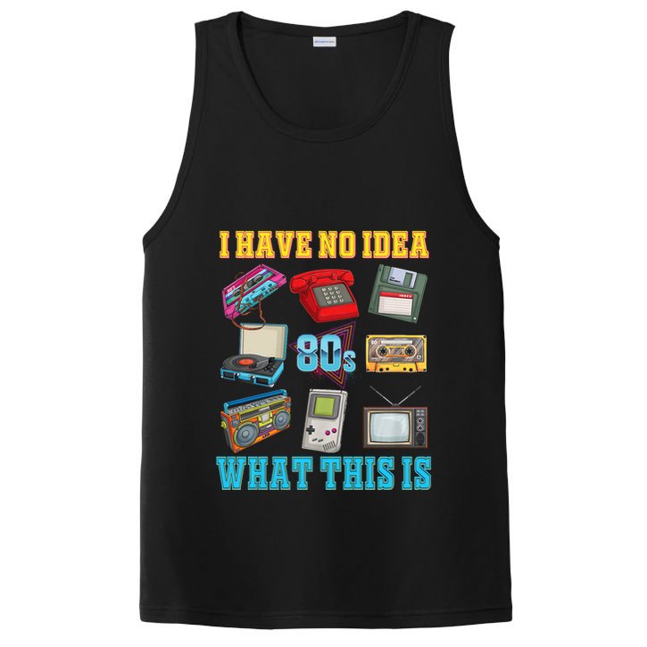 I Have No Idea What This Is 70s 80s 90s Theme PosiCharge Competitor Tank