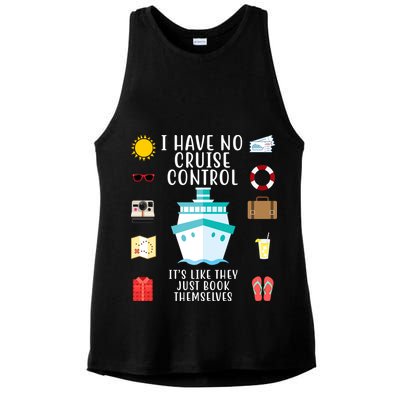 I Have No Cruise Control Funny Ladies PosiCharge Tri-Blend Wicking Tank