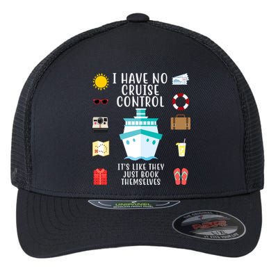 I Have No Cruise Control Funny Flexfit Unipanel Trucker Cap