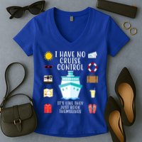 I Have No Cruise Control Funny Women's V-Neck T-Shirt