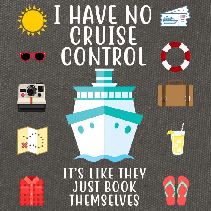 I Have No Cruise Control Funny Cotton Canvas Backpack
