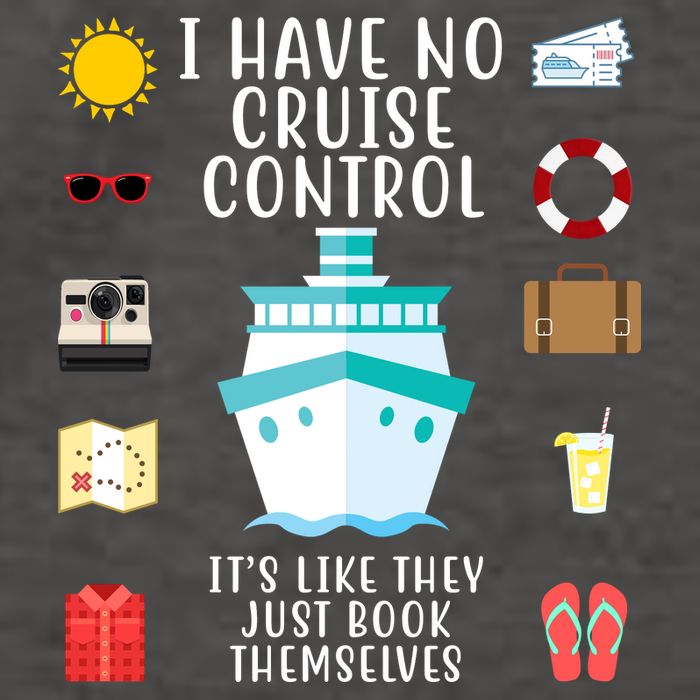 I Have No Cruise Control Funny Vector Backpack