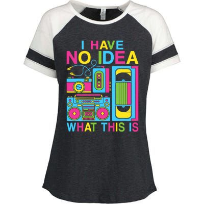 I Have No Idea What This Is 80s 90s Outfit Enza Ladies Jersey Colorblock Tee