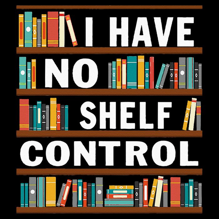 I Have No Shelf Control Funny Library Reading Lovers Drawstring Bag