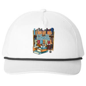 I Have No Sh Control Book Lover Bookish Gift Snapback Five-Panel Rope Hat