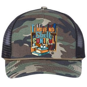 I Have No Sh Control Book Lover Bookish Gift Retro Rope Trucker Hat Cap