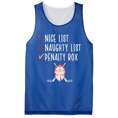 Ice Hockey Naughty List Funny Ice Hockey Player Christmas Funny Gift Mesh Reversible Basketball Jersey Tank