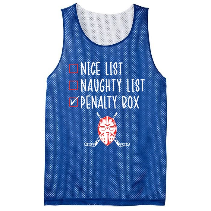 Ice Hockey Naughty List Funny Ice Hockey Player Christmas Funny Gift Mesh Reversible Basketball Jersey Tank