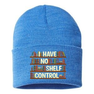 I Have No Shelf Control Book Lover Reading Bookworm Library Gift Sustainable Knit Beanie