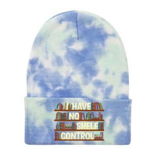 I Have No Shelf Control Book Lover Reading Bookworm Library Gift Tie Dye 12in Knit Beanie