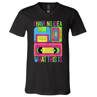 I Have No Idea What This Is Men Women 70s 80s 90s Outfit V-Neck T-Shirt