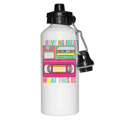 I Have No Idea What This Is 70s 80s 90s Outfit Men Women Kids Aluminum Water Bottle