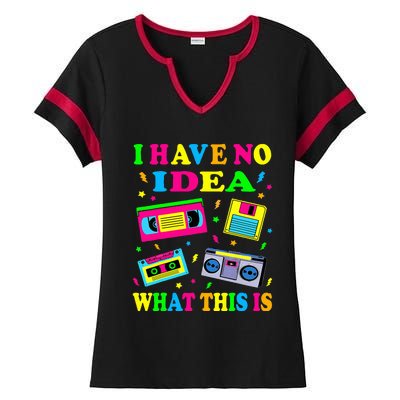 I Have No Idea What This Is Women 70s 80s 90s Ladies Halftime Notch Neck Tee