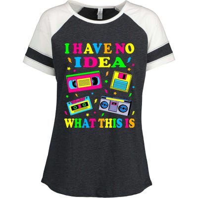 I Have No Idea What This Is Women 70s 80s 90s Enza Ladies Jersey Colorblock Tee