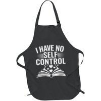 I Have No Shelf Control Funny Read Book Reading Librarian Full-Length Apron With Pockets
